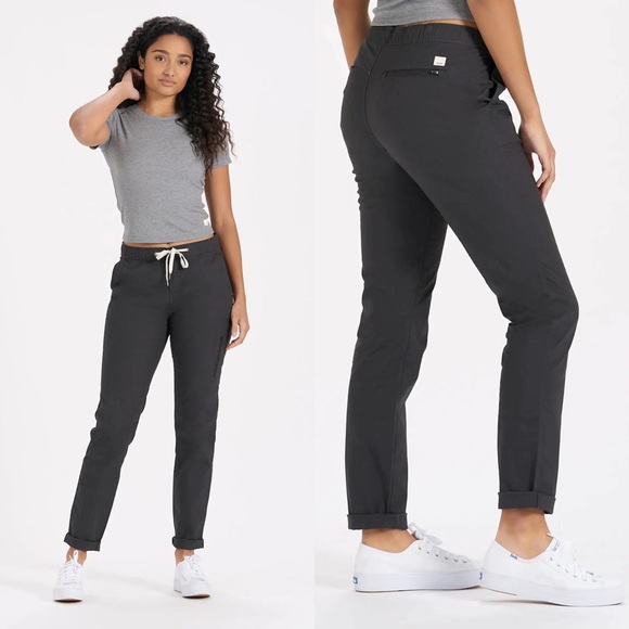 Vuori Pants - Vuori Charcoal Grey Organic Cotton Ripstop Pants S